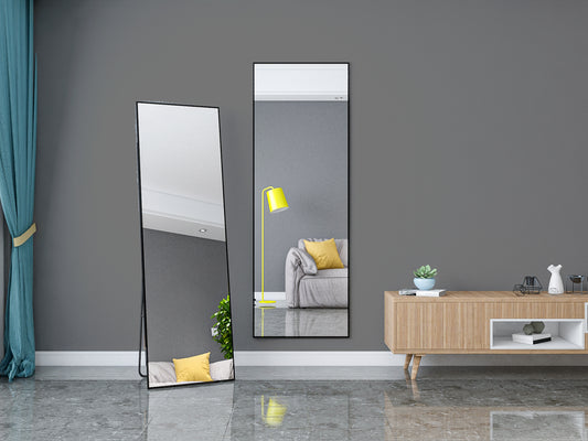 Full length standing shatterproof Mirror with wall mount
